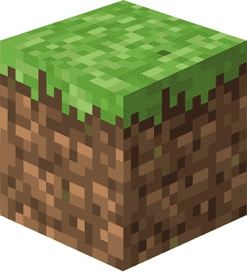 Блок травы Minecraft